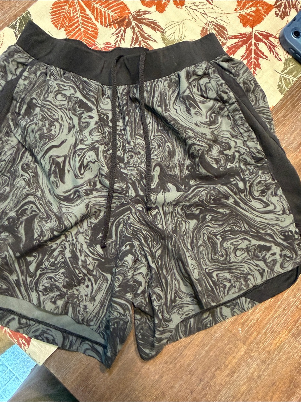 Under Armour Black Athletic Shorts with Subtle Heather